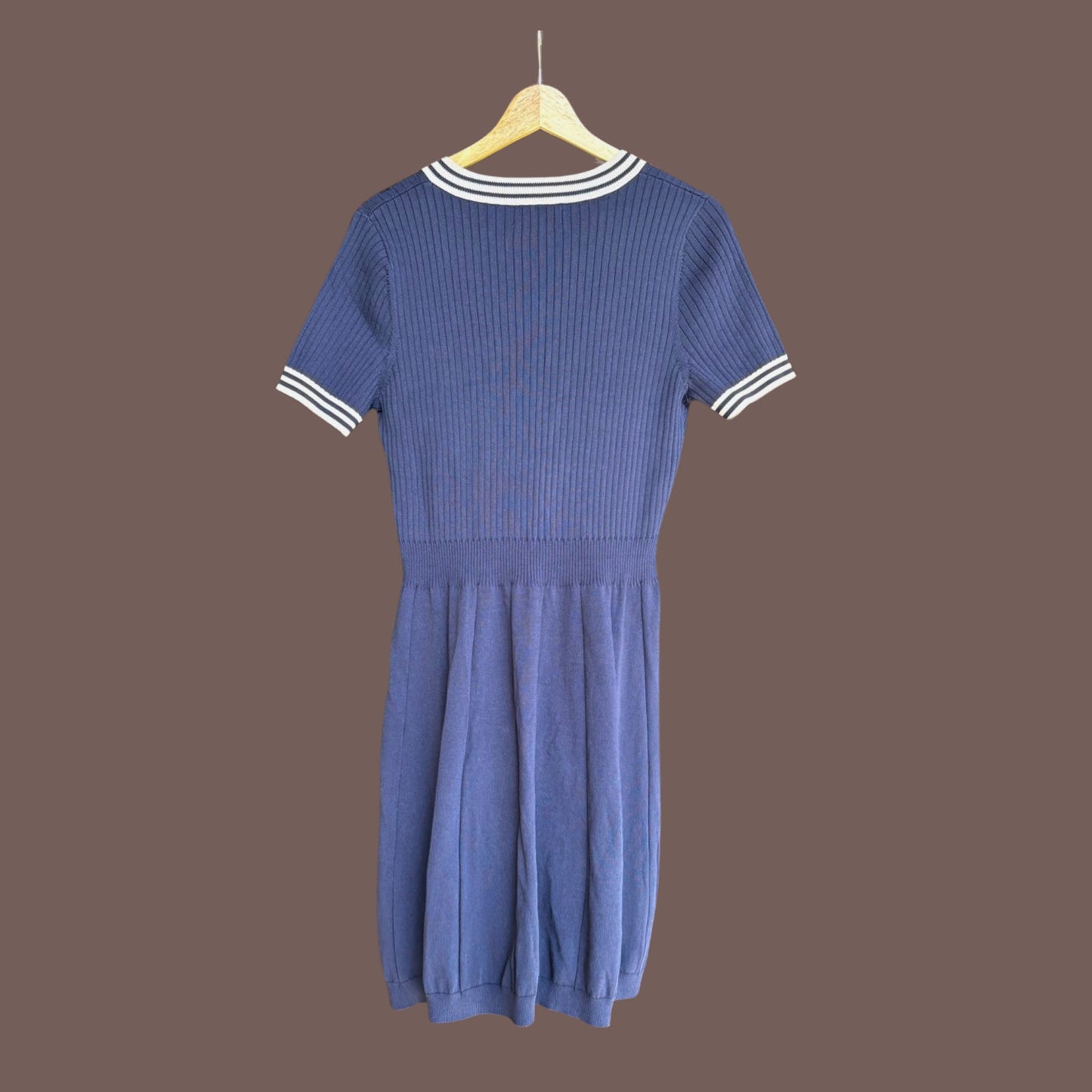 Vintage Polo Sport Knit Varsity Dress – 2000s Preppy Coquette