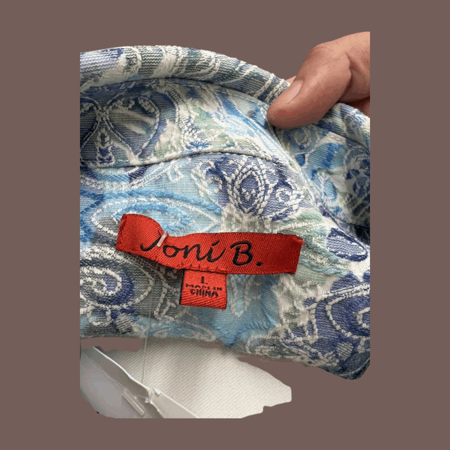 Vintage Joni B Paisley Trucker Jacket – 90s Coastal Statement Piece