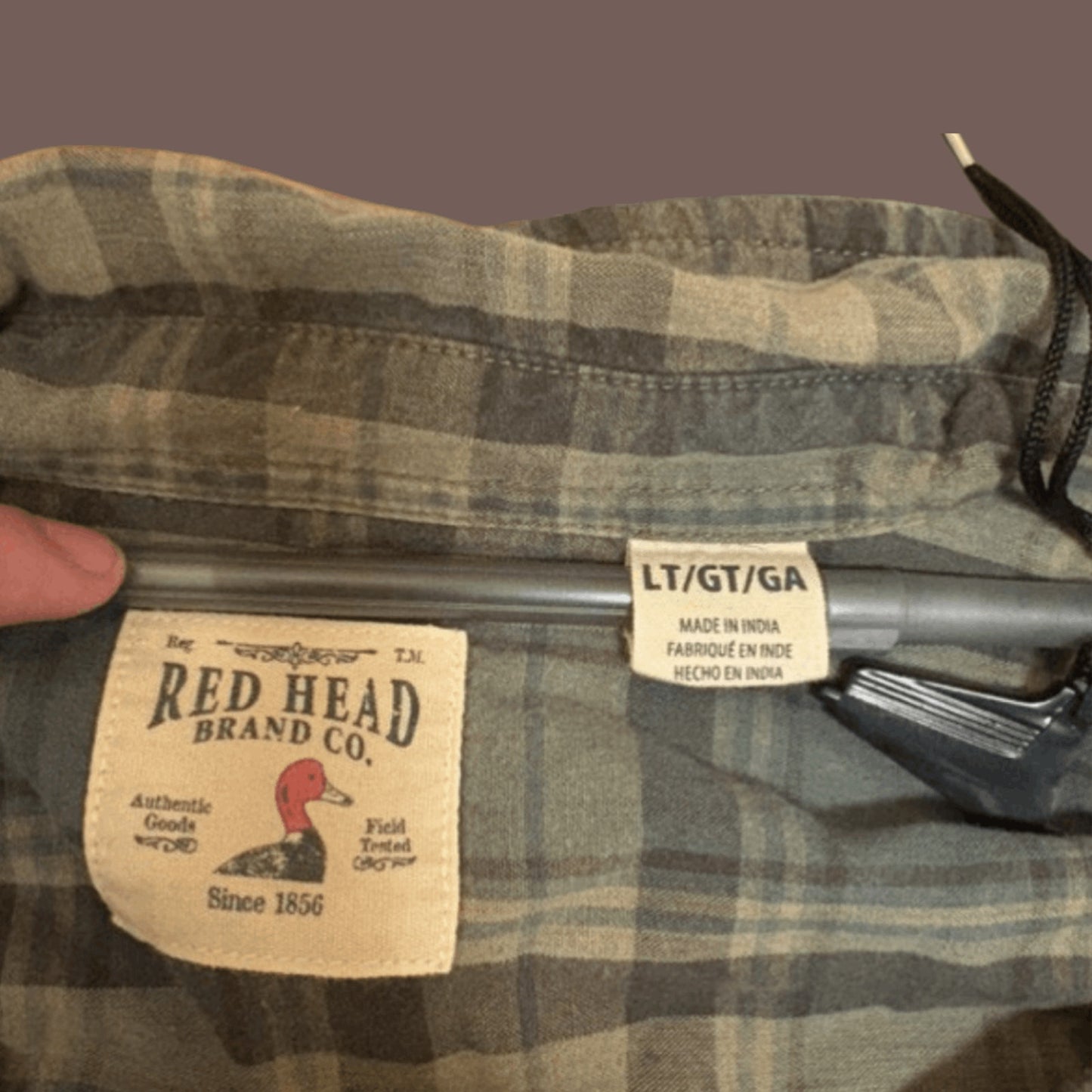 Vintage Red Head Green Plaid Button-Up Shirt – Rustic Workwear