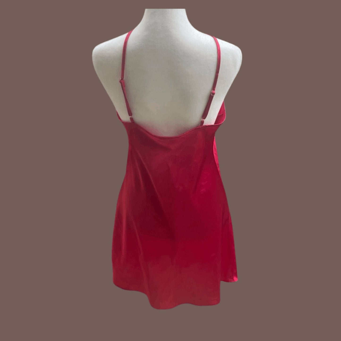 Vintage Gilligan & O’Malley Lace Slip Dress – Red Romantic Layer