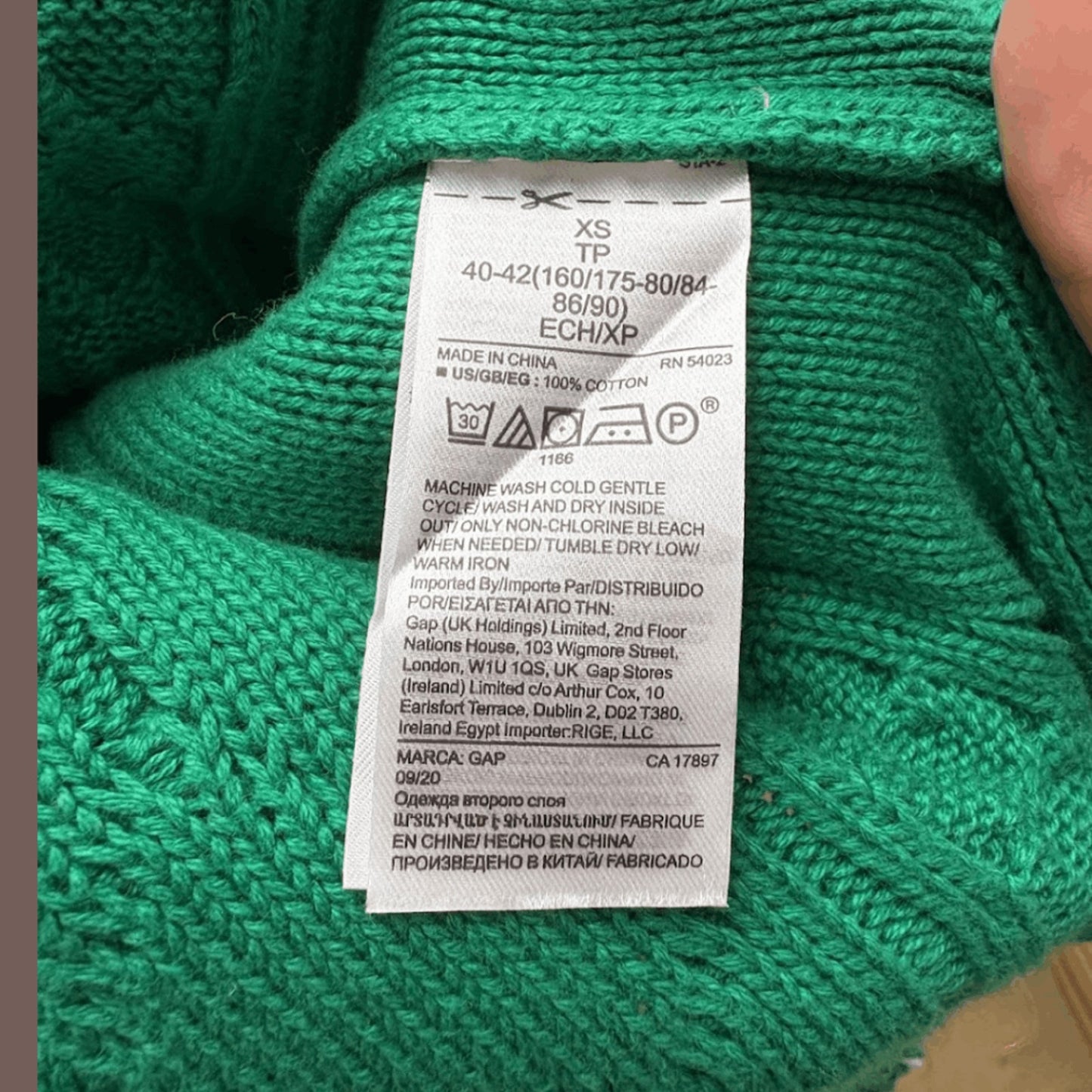 Vintage Gap Cotton Cable Sweater – Classic Preppy Staple