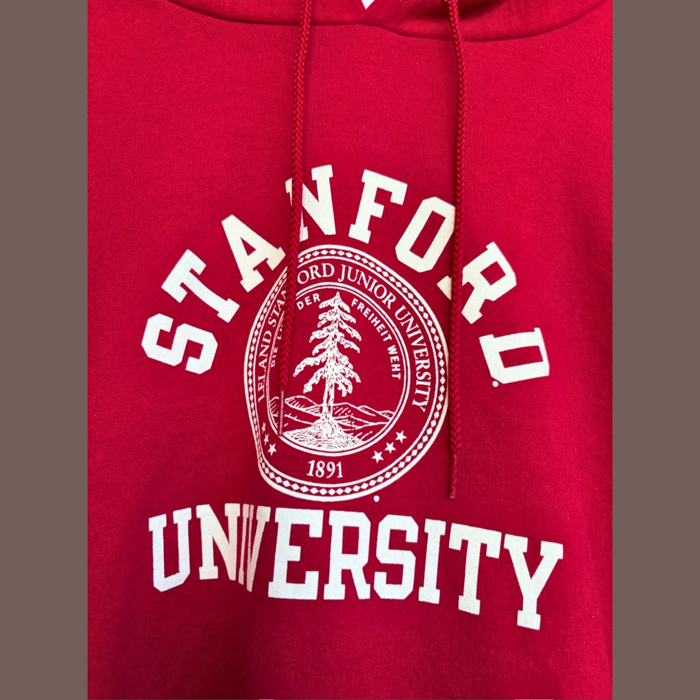 Vintage Champion Stanford Hoodie – Classic Collegiate Red