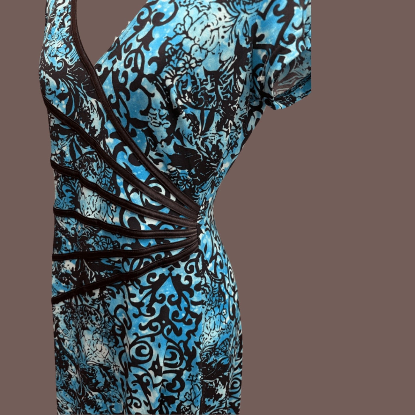 Vintage Connected Apparel Paisley Dress – Y2K Fit & Flare