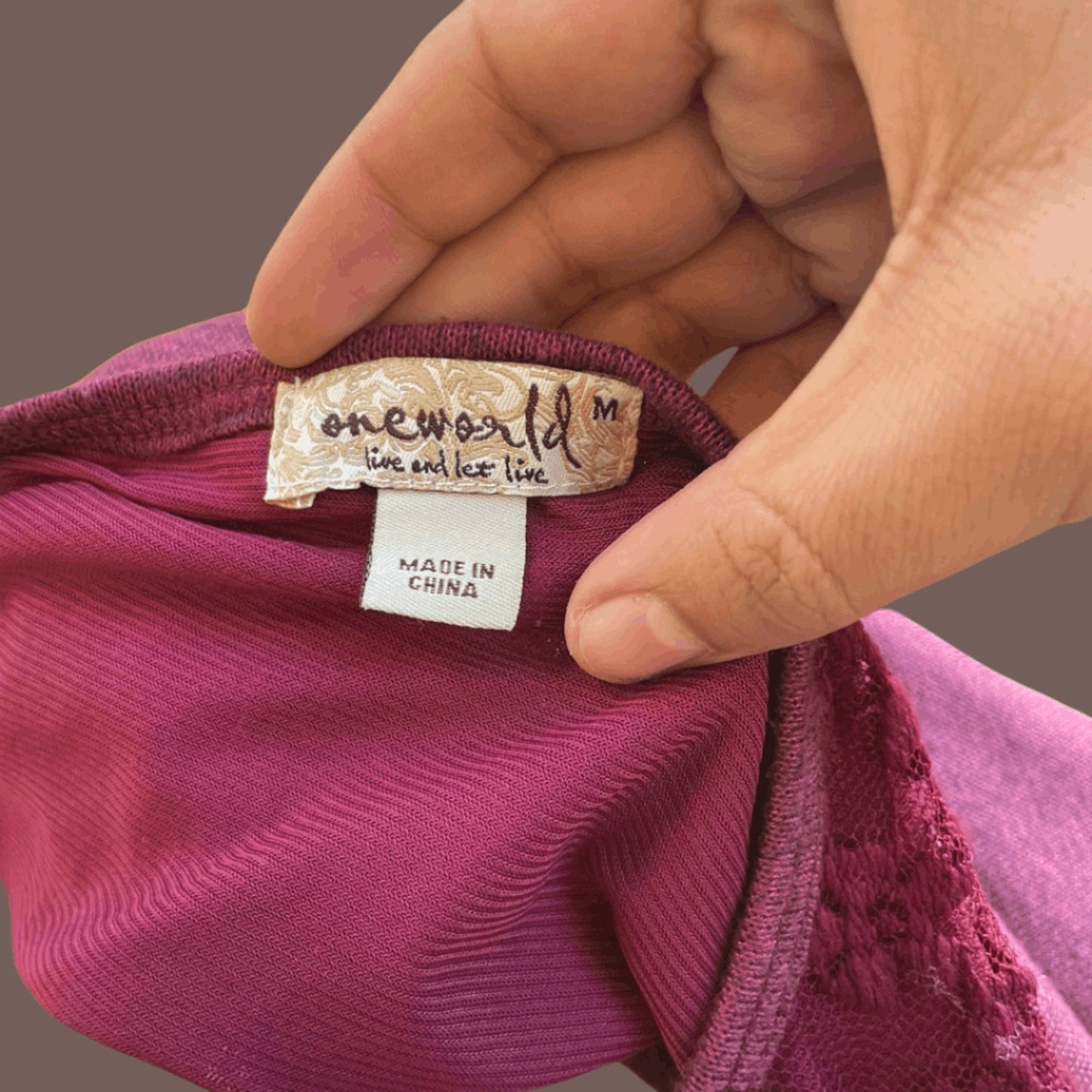 Vintage Oneworld Floral Pullover Top – Boho Casual Red