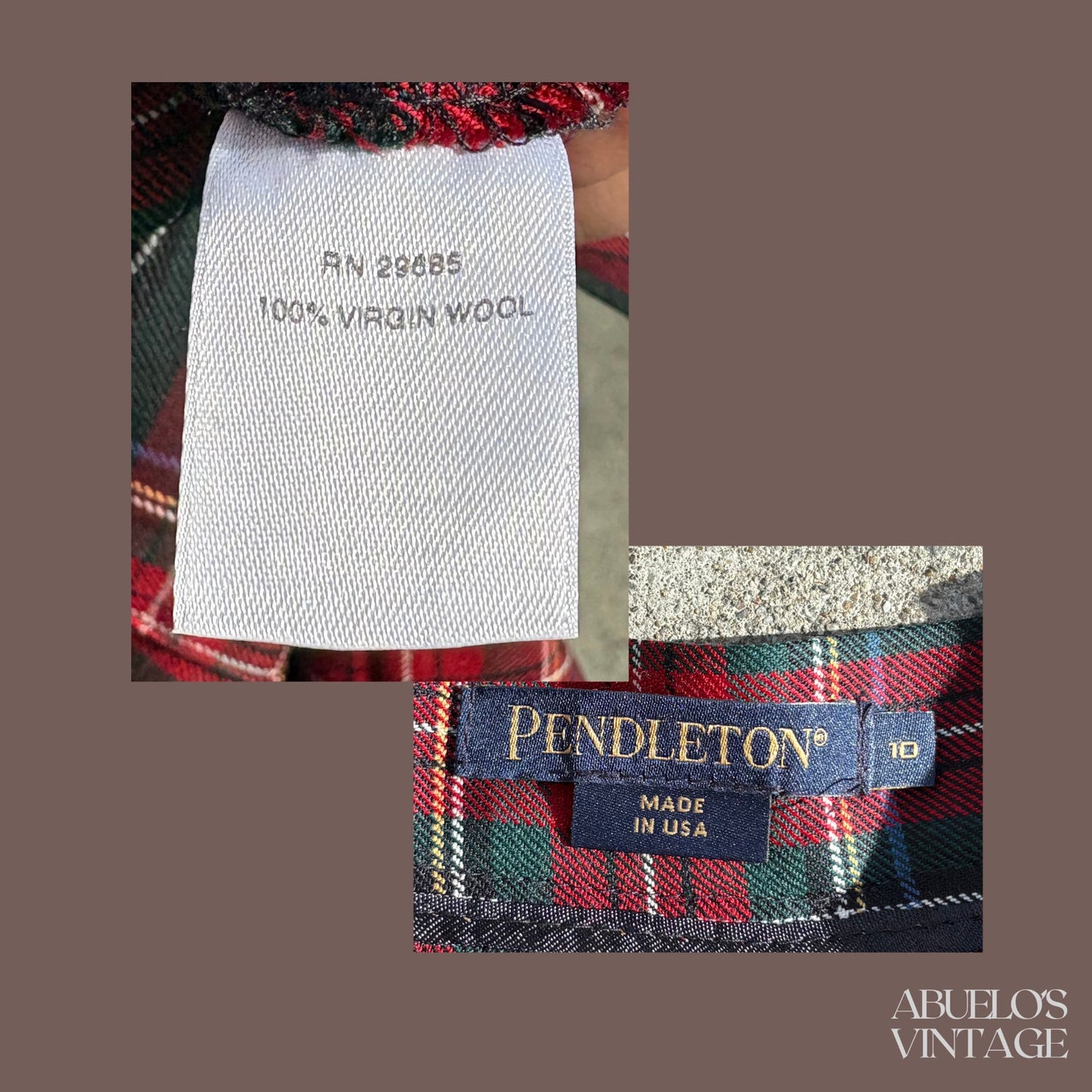 Vintage Pendleton Wool Plaid A-Line Skirt – Heritage Prep