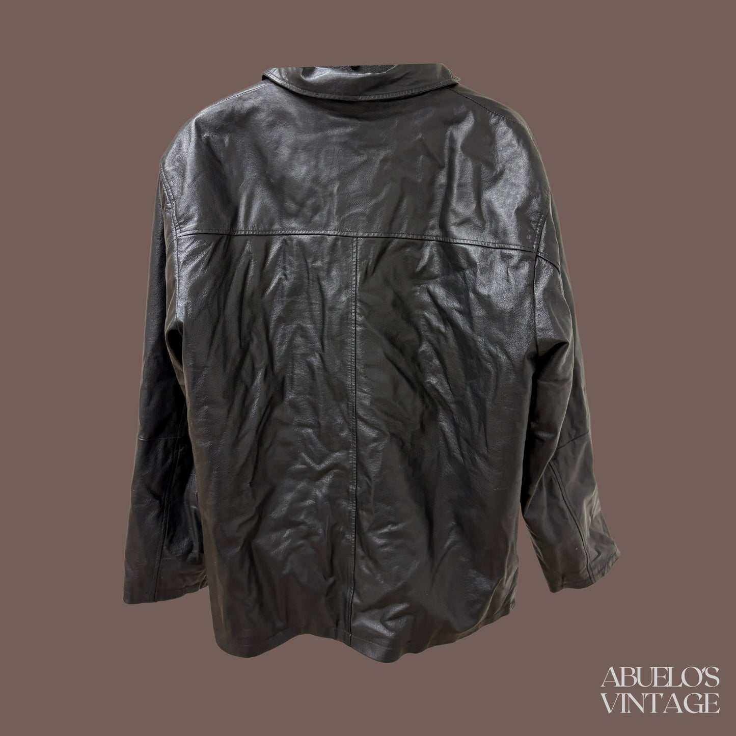 Vintage Catalani Leather Jacket – 90s Minimalist Moto