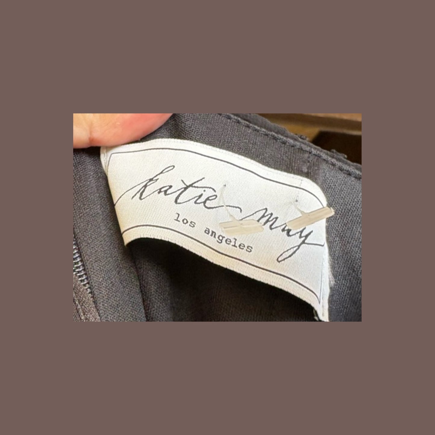 Vintage Katie May Draped Black Evening Dress – 2000s Femme Fatale