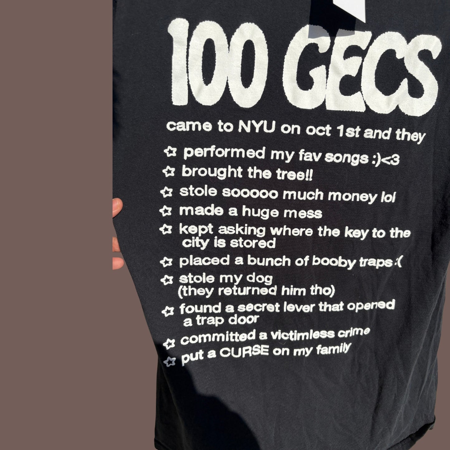 100 Gecs NYU Pop Smoke Opener Tee – 2019 Hyperpop Era