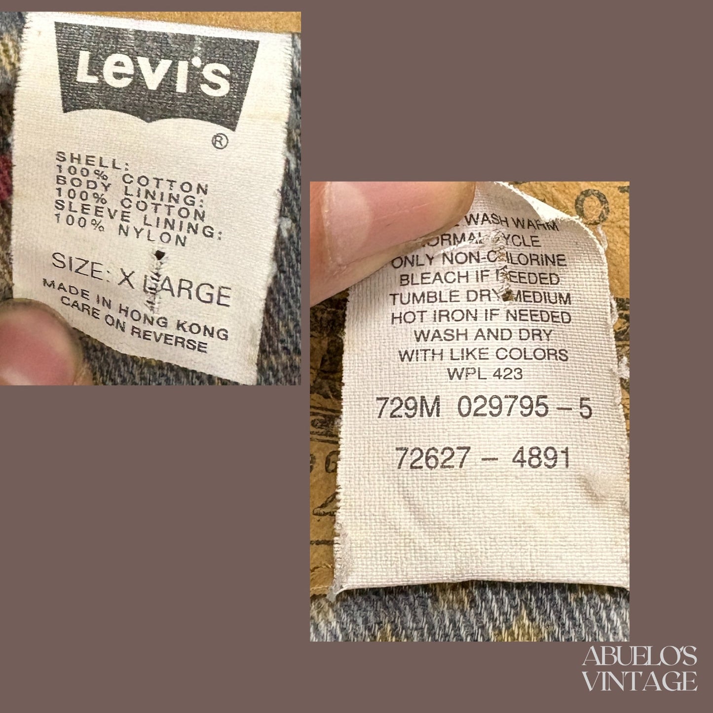 Vintage Levi’s Denim Cinch Waist Jacket – 90s Workwear