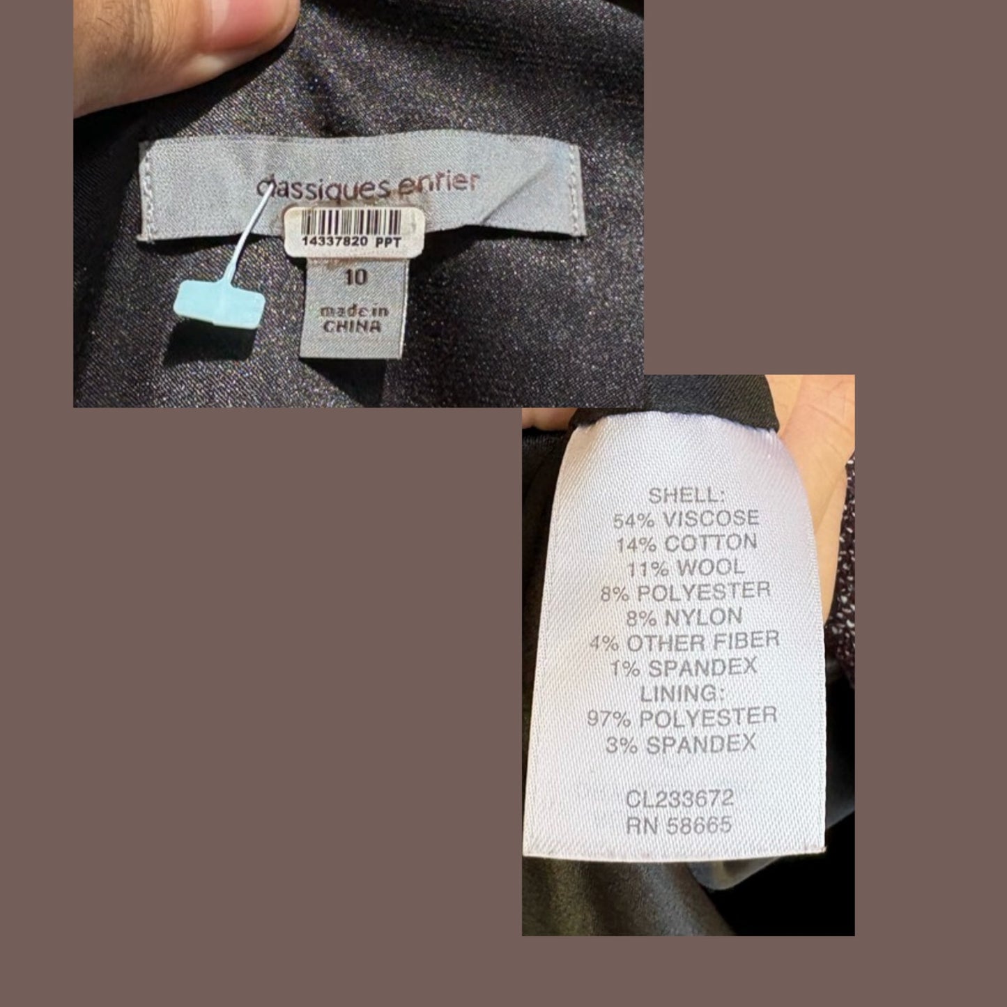 Vintage Classiques Entier Tweed Sheath Dress – 2000s Office Siren