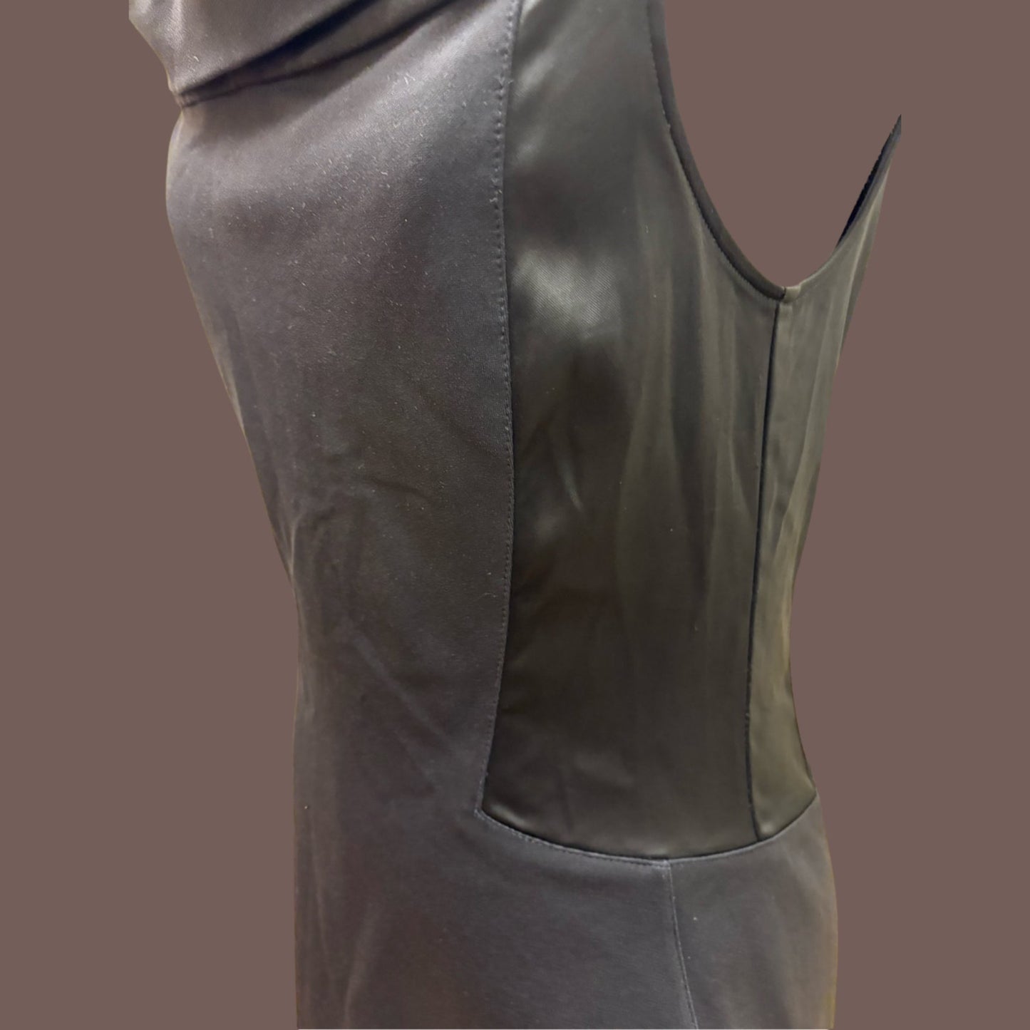 Vintage Halston Heritage Black Cocktail Dress – Y2K Minimalist Glam