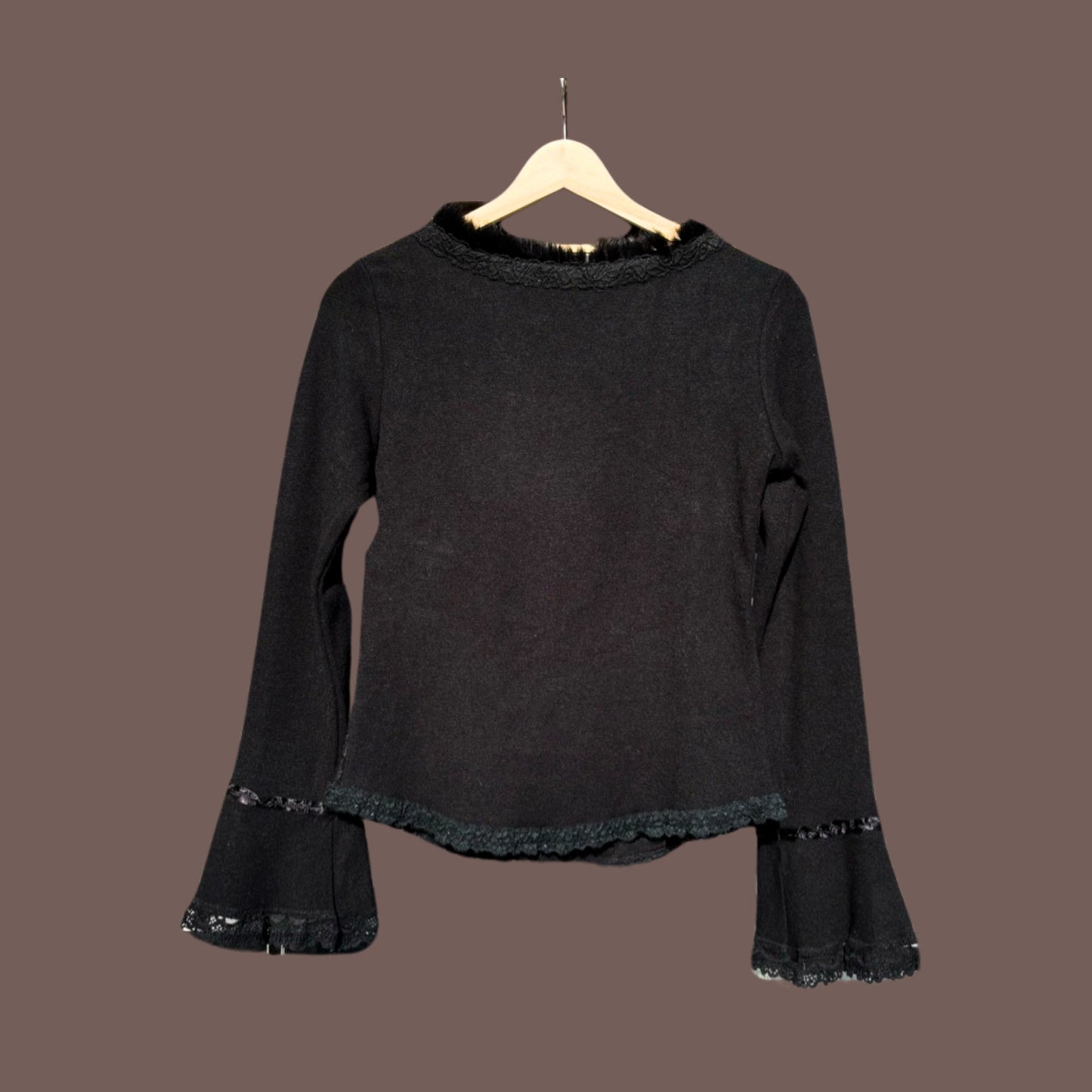 Vintage A.mfs Lace-Up Knit Top – Gothic Coquette Made in France