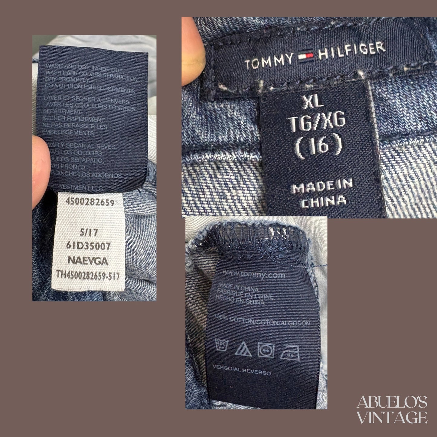 Vintage Tommy Hilfiger Denim Mini Skirt – Y2K Classic