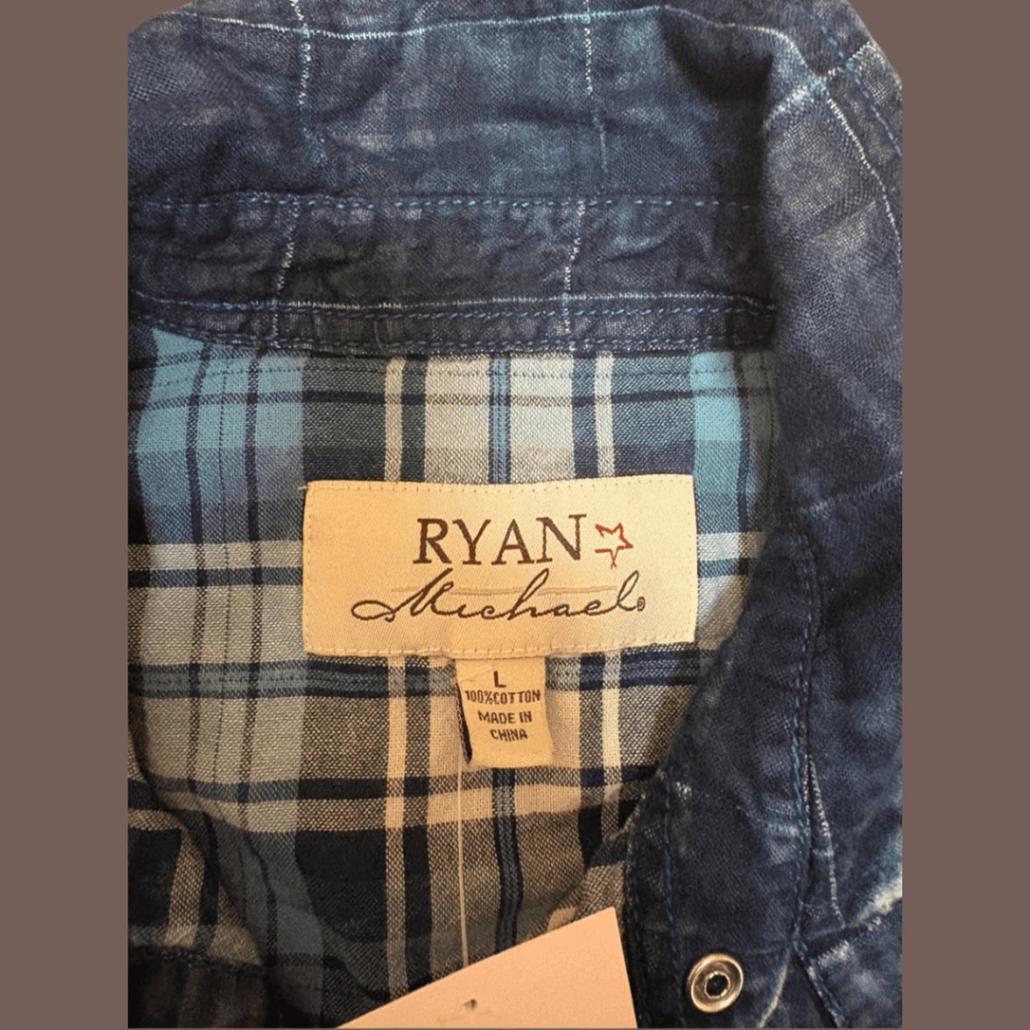 Vintage Ryan Michael Tie-Dye Western Snap Shirt – Rodeo Classic