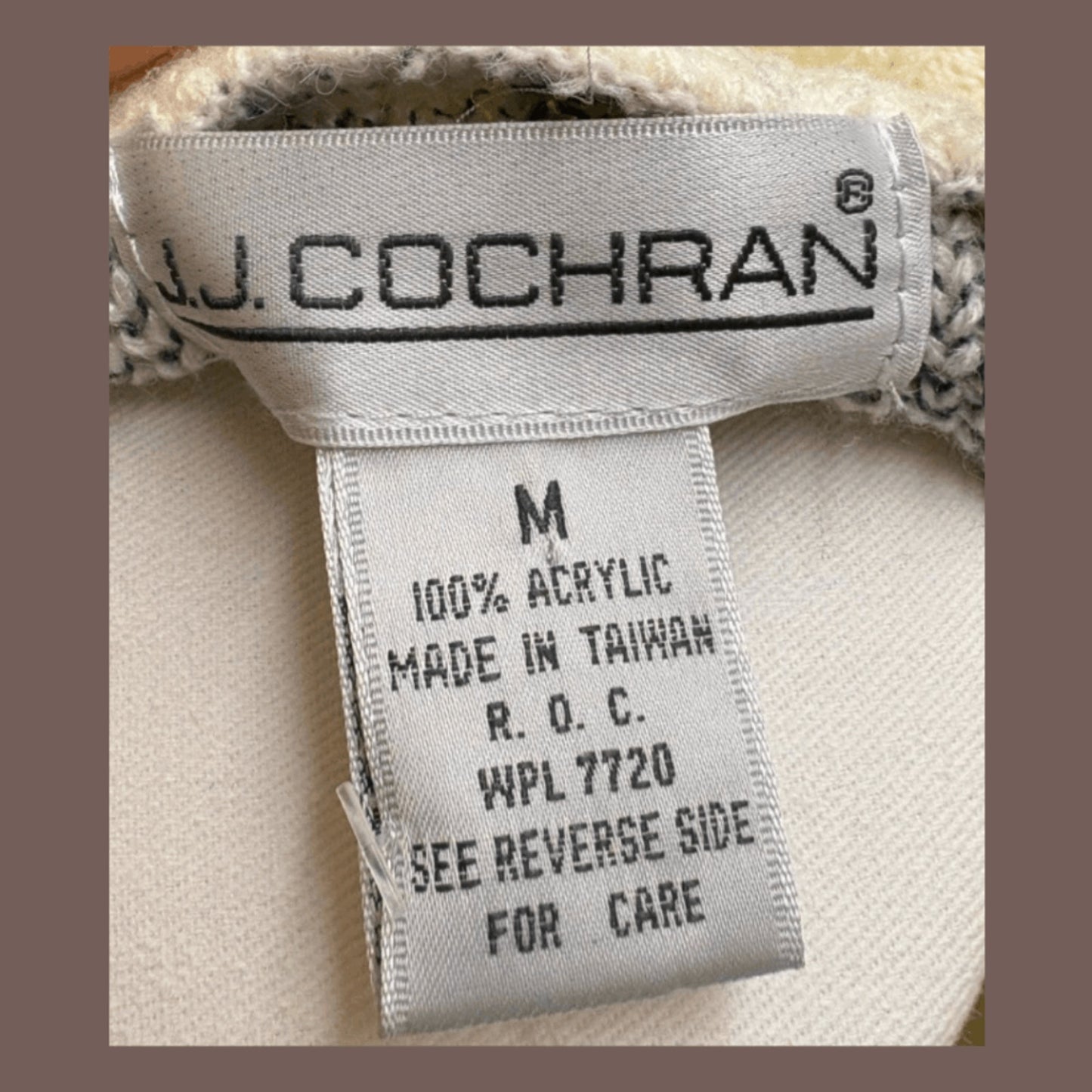 Vintage J.J. Cochran Knit Cardigan – 80s Geometric Prepwear