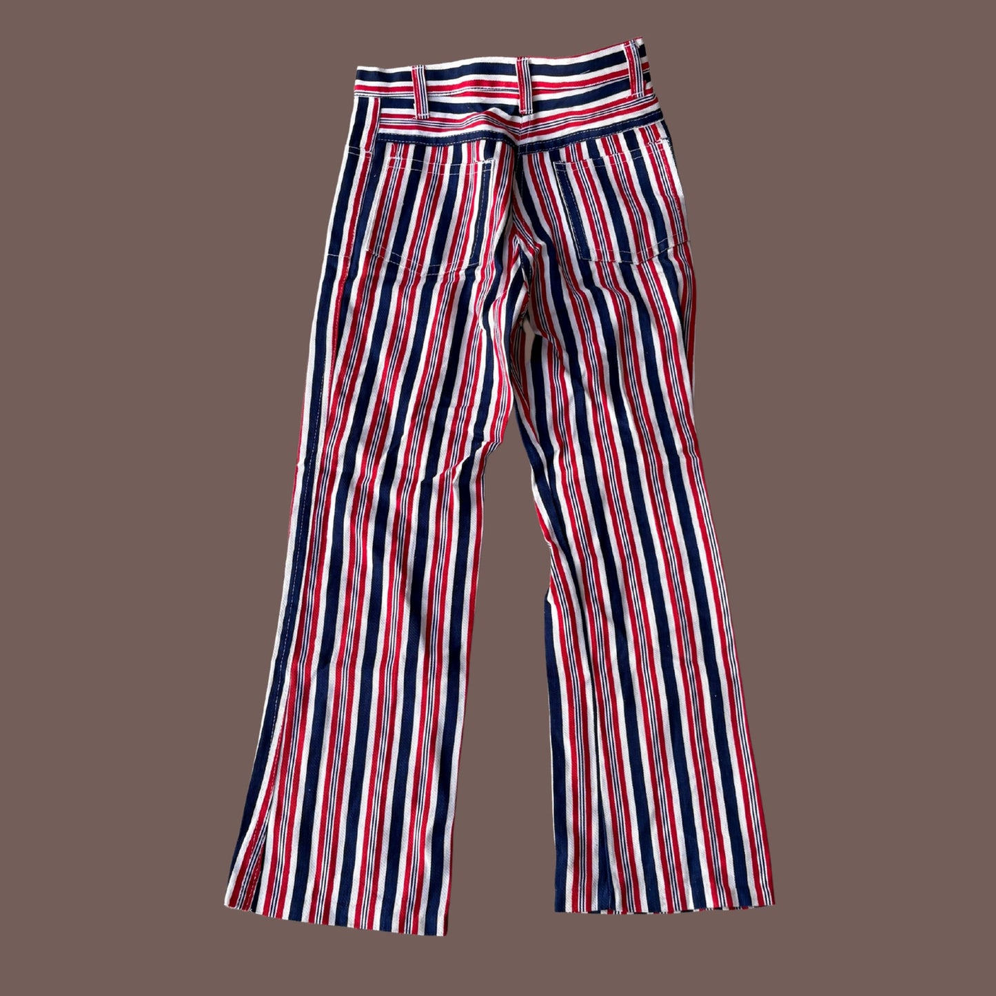 Vintage Twin Fashions Striped Flare Pants – 70s Americana