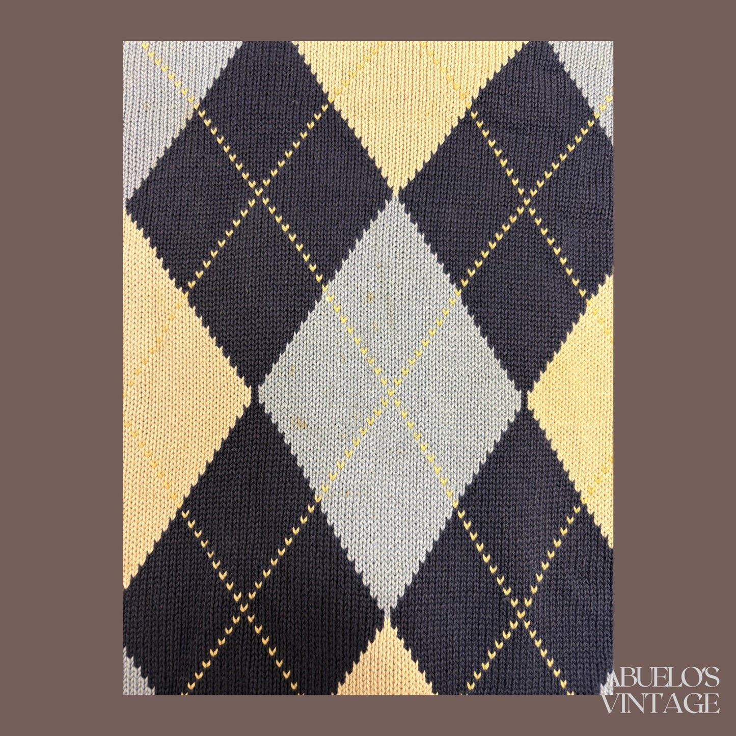 Vintage Brooks Brothers Argyle Knit Sweater – 90s Preppy Classic