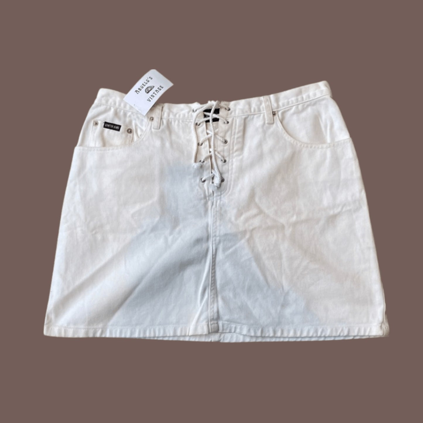 Vintage Limited Jeans Lace-Up Mini Skirt – Y2K Revival