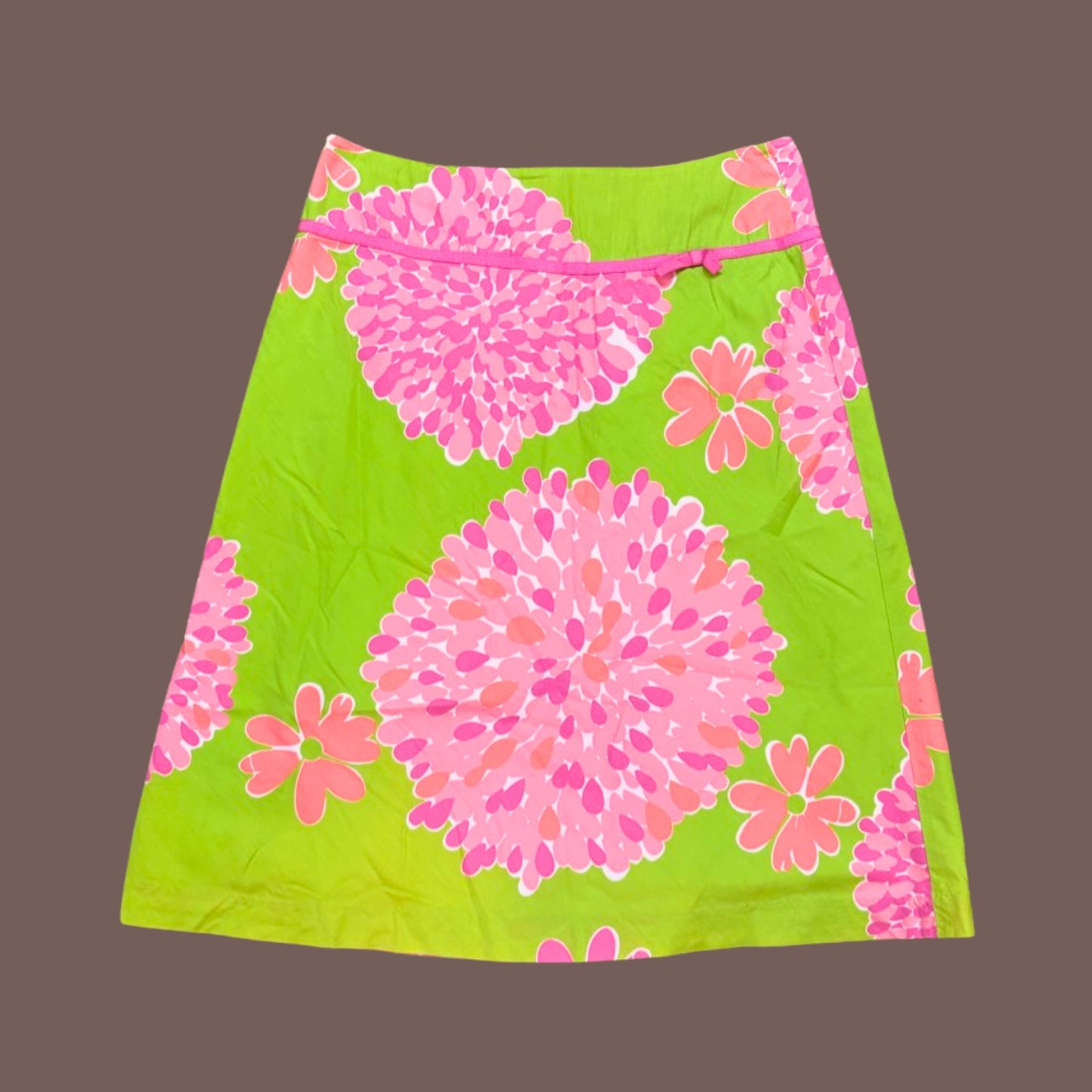 Lilly Pulitzer Floral A-Line Skirt – 2000s Resortcore