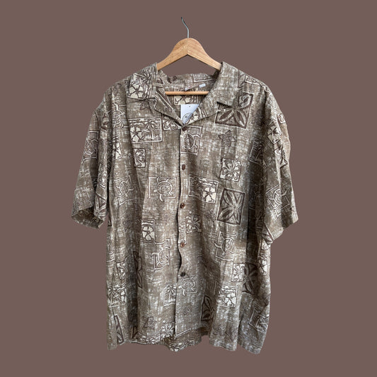 Vintage Go Barefoot Hawaiian Shirt – 90s Island Resortwear