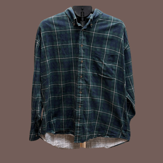 Vintage Tribute Structured Plaid Button-Down Shirt – 90s Normcore
