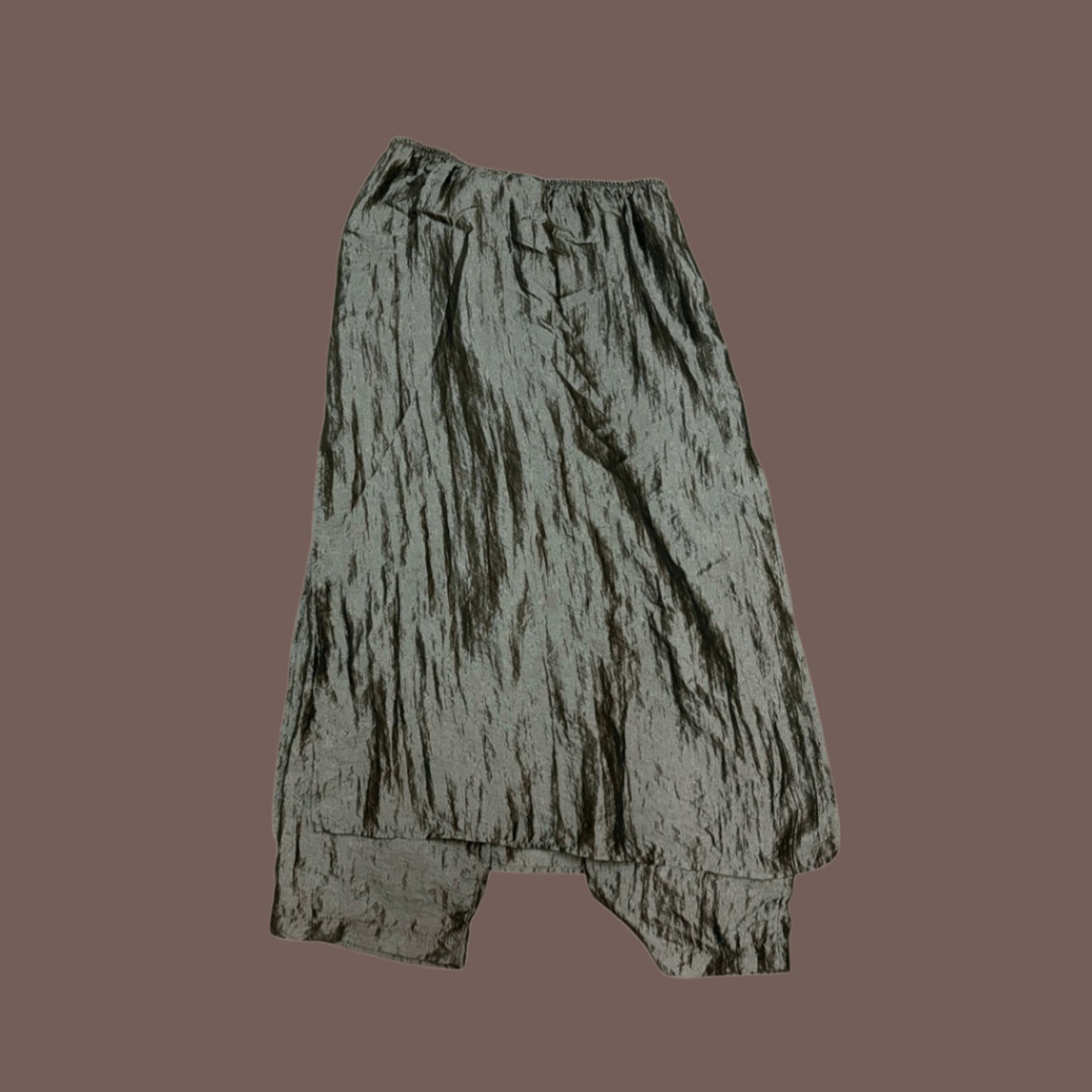 Vintage Barbara Lesser Draped Skort – Metallic Artwear Archive