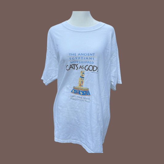 Vintage Gildan Cat Graphic Tee – Cheeky Museumcore Classic