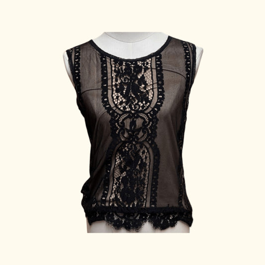 Vintage Max Studio Lace Tank Top – Y2K Indie Sleaze