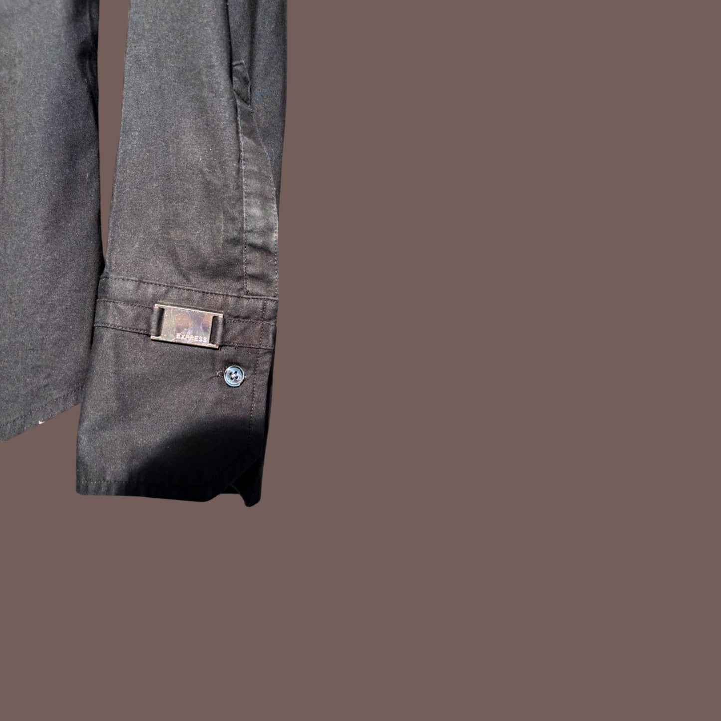 Vintage Express Stretch Buttondown – Office Siren Black Classic