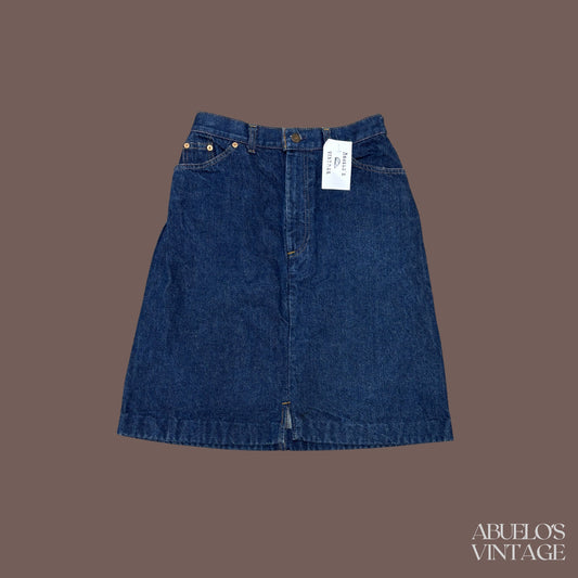 Vintage Levi’s Orange Tab Denim Skirt – 90s A-Line Classic