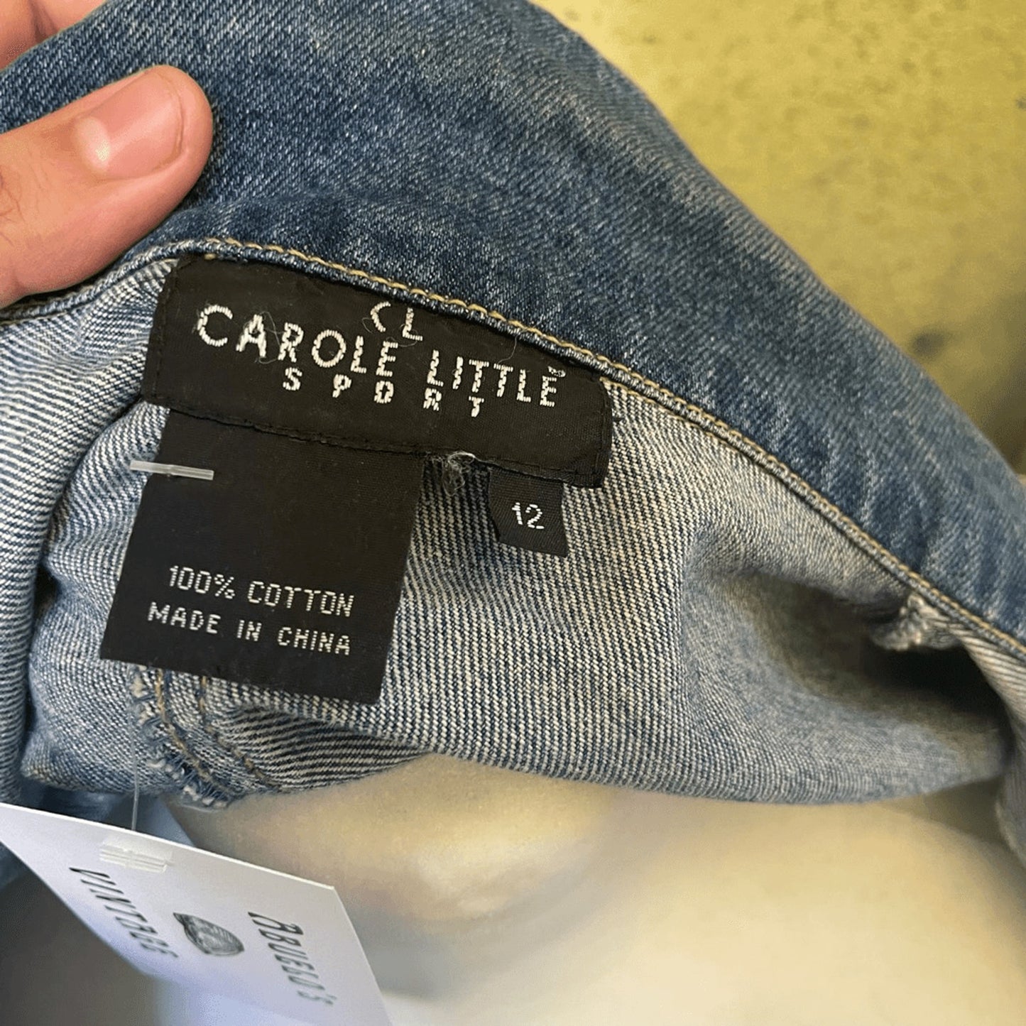 Vintage Carole Little Patchwork Denim Jacket – 90s Art Folk Vibe