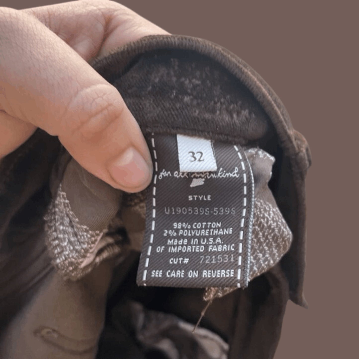 Vintage 7 For All Mankind Sueded Straight Pants – Y2K Minimal