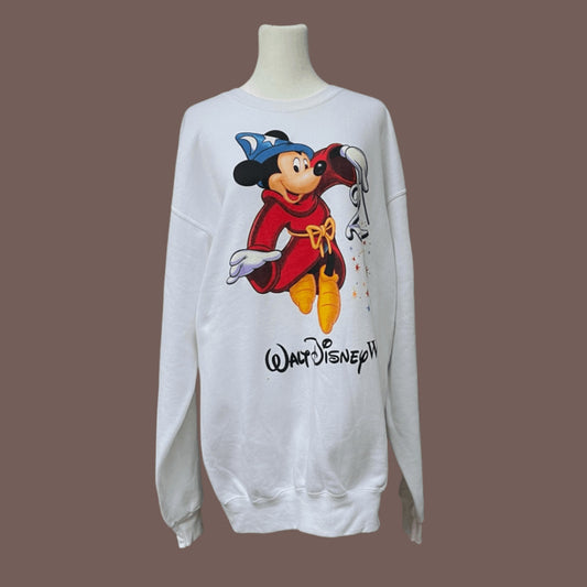 Vintage Mickey Inc Disney World 25th Sweater – 90s Oversized Graphic