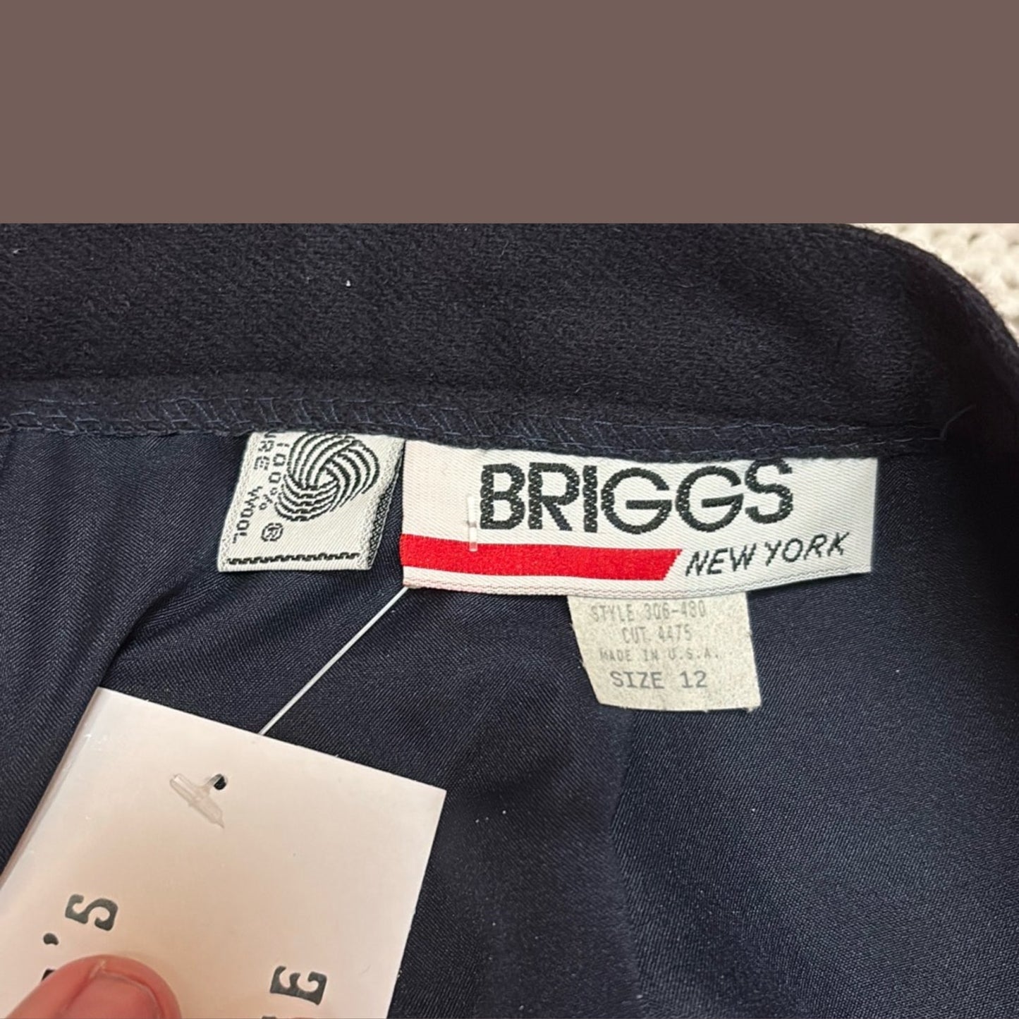 Vintage Briggs Wool A-Line Skirt – 90s Minimal Academia