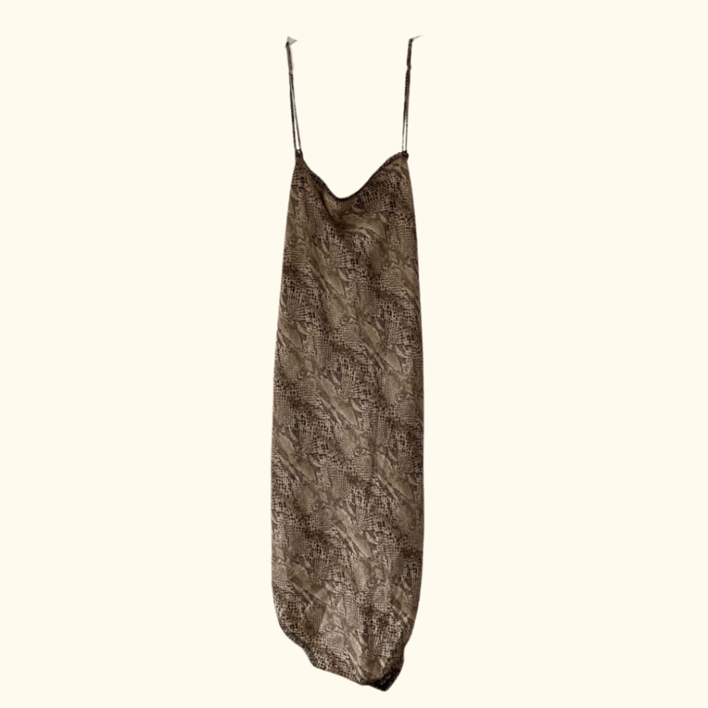 Vintage Innermost Woman Snakeskin Slip Dress – 80s Coquette