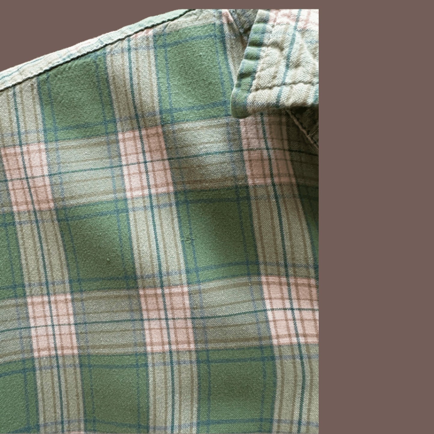 Vintage Carhartt Cropped Plaid Button-Up – Reworked Utility Streetwear