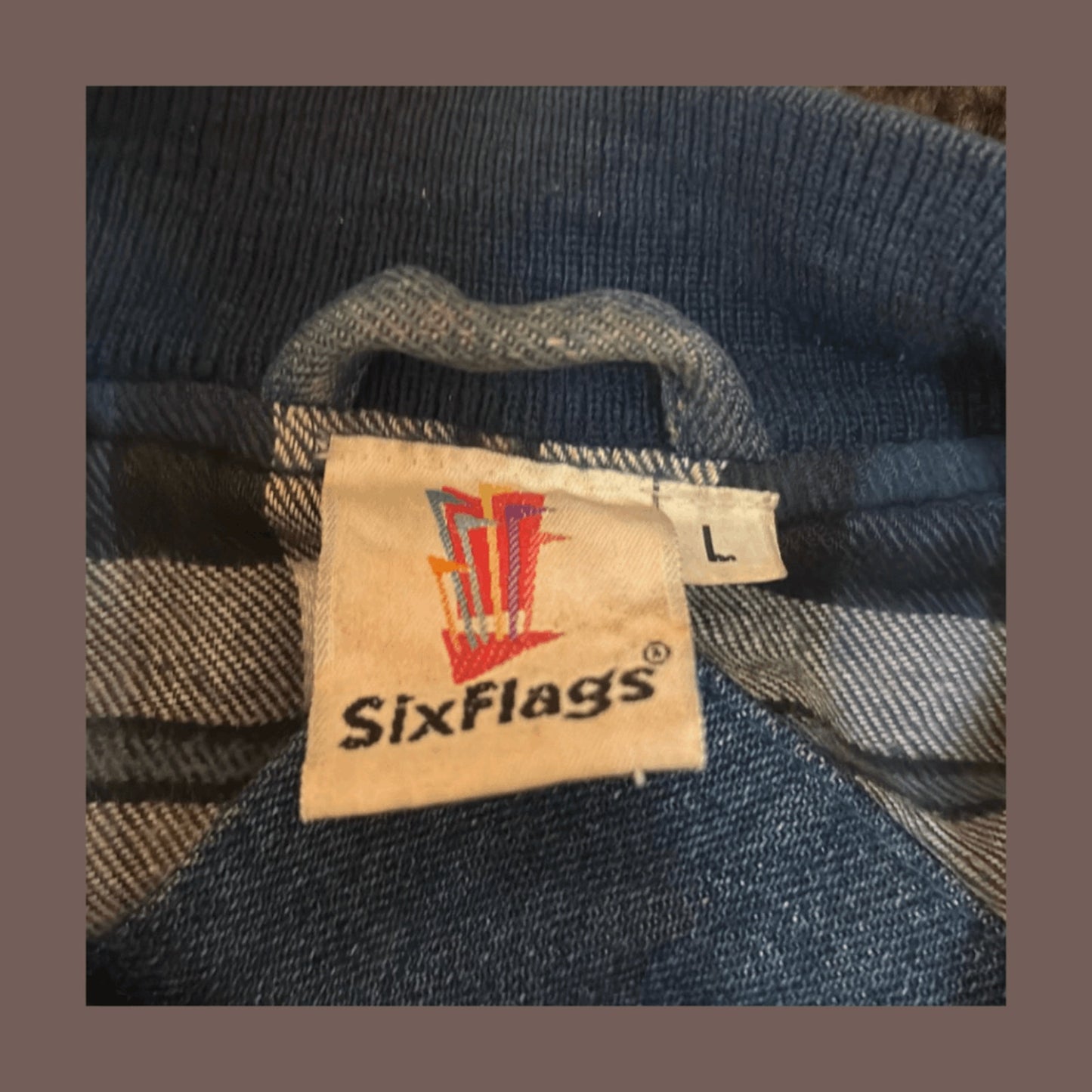 Vintage Six Flags Marine World Varsity Jacket – 90s Dolphin Denim