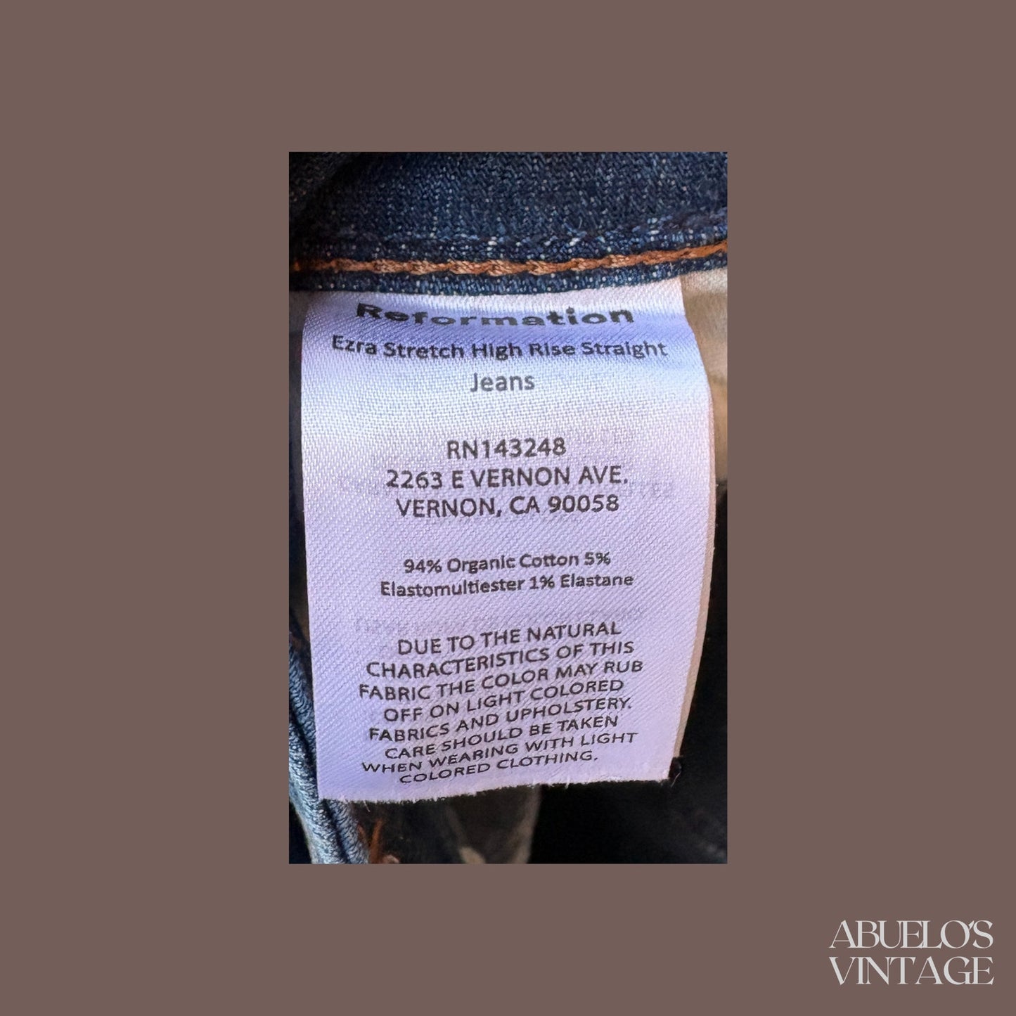 Reformation Ezra High Rise Straight Jeans – Modern Minimal Denim