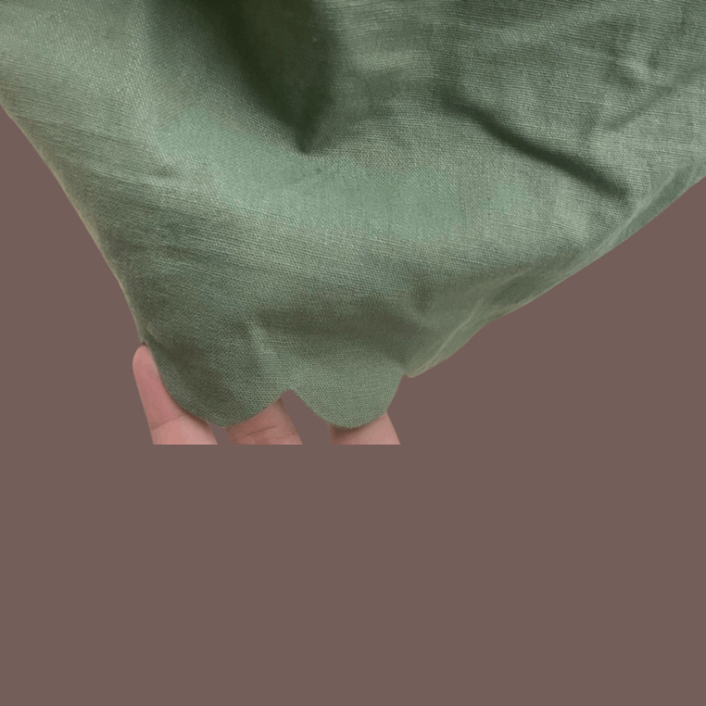 Vintage J. Crew Linen Blend Skirt – Scalloped Minimal Classic