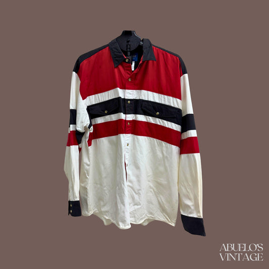 Vintage Wrangler Colorblock Western Shirt – Americana Workwear