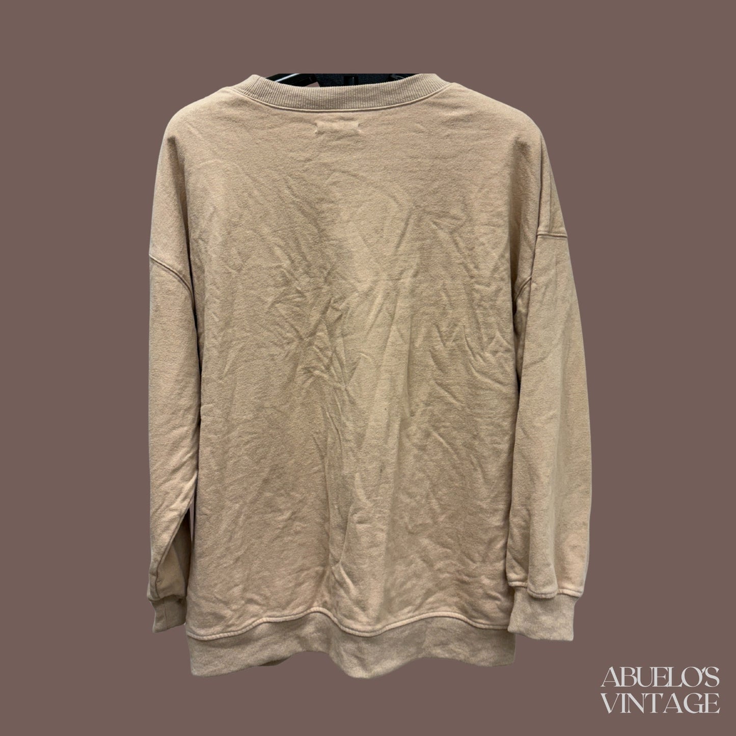 Ali Golden Cotton Crewneck Sweatshirt – Minimalist Neutral