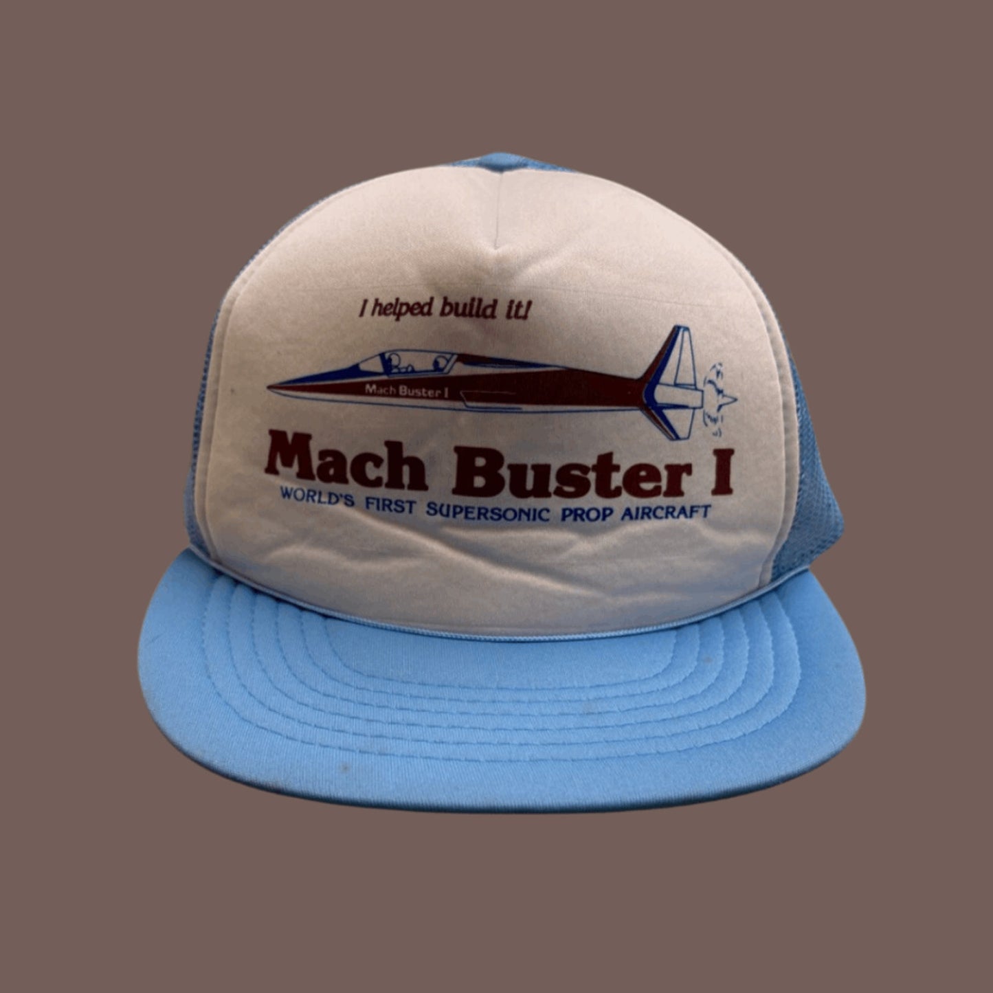 Vintage Mach Buster I Trucker Hat – 80s Aviation Memorabilia