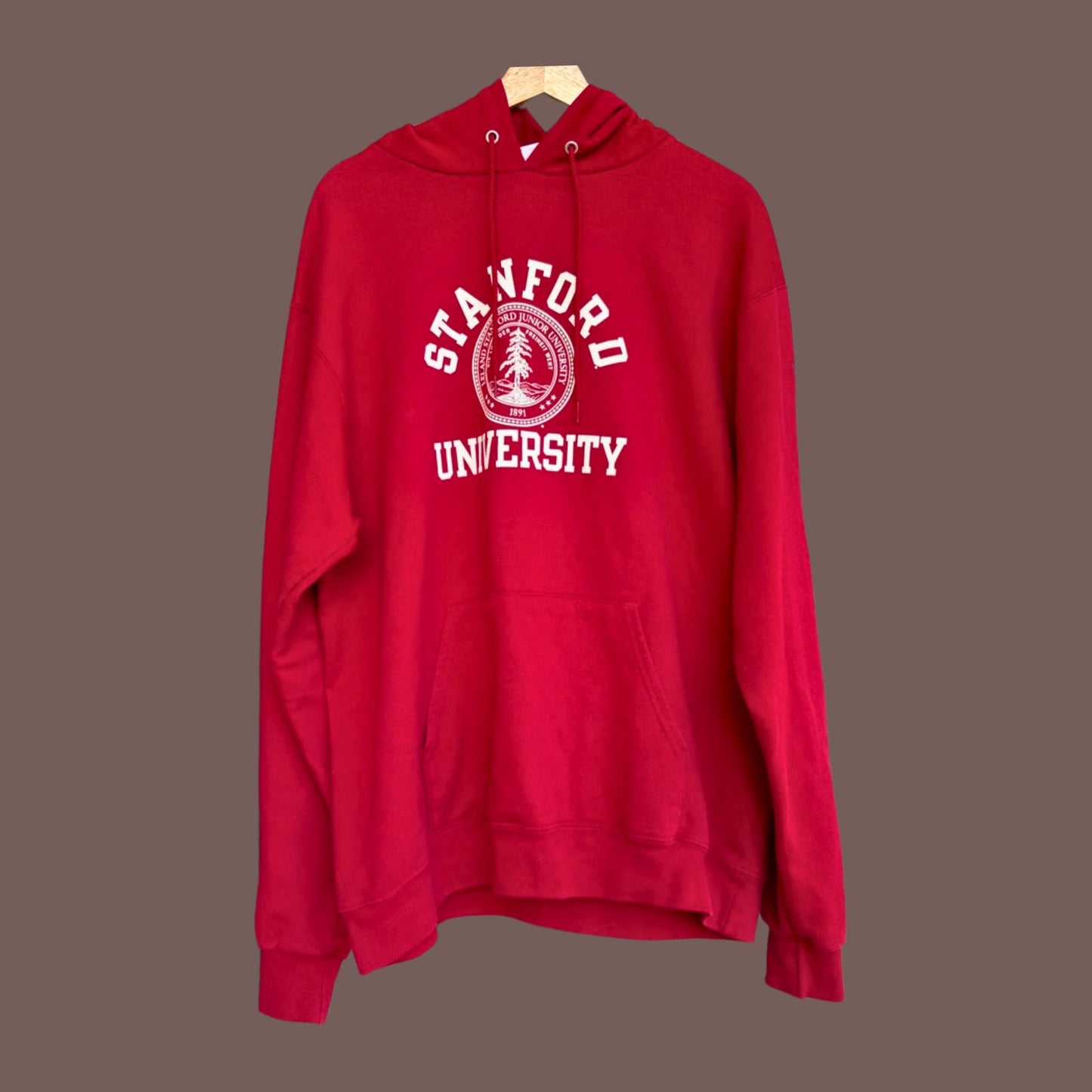 Vintage Champion Stanford Hoodie – Classic Collegiate Red