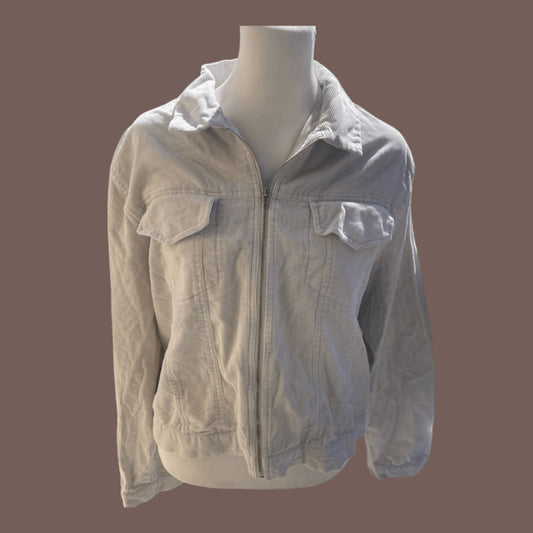 Vintage Crossroads Corduroy Zip Shacket – 2000s Indie Layer