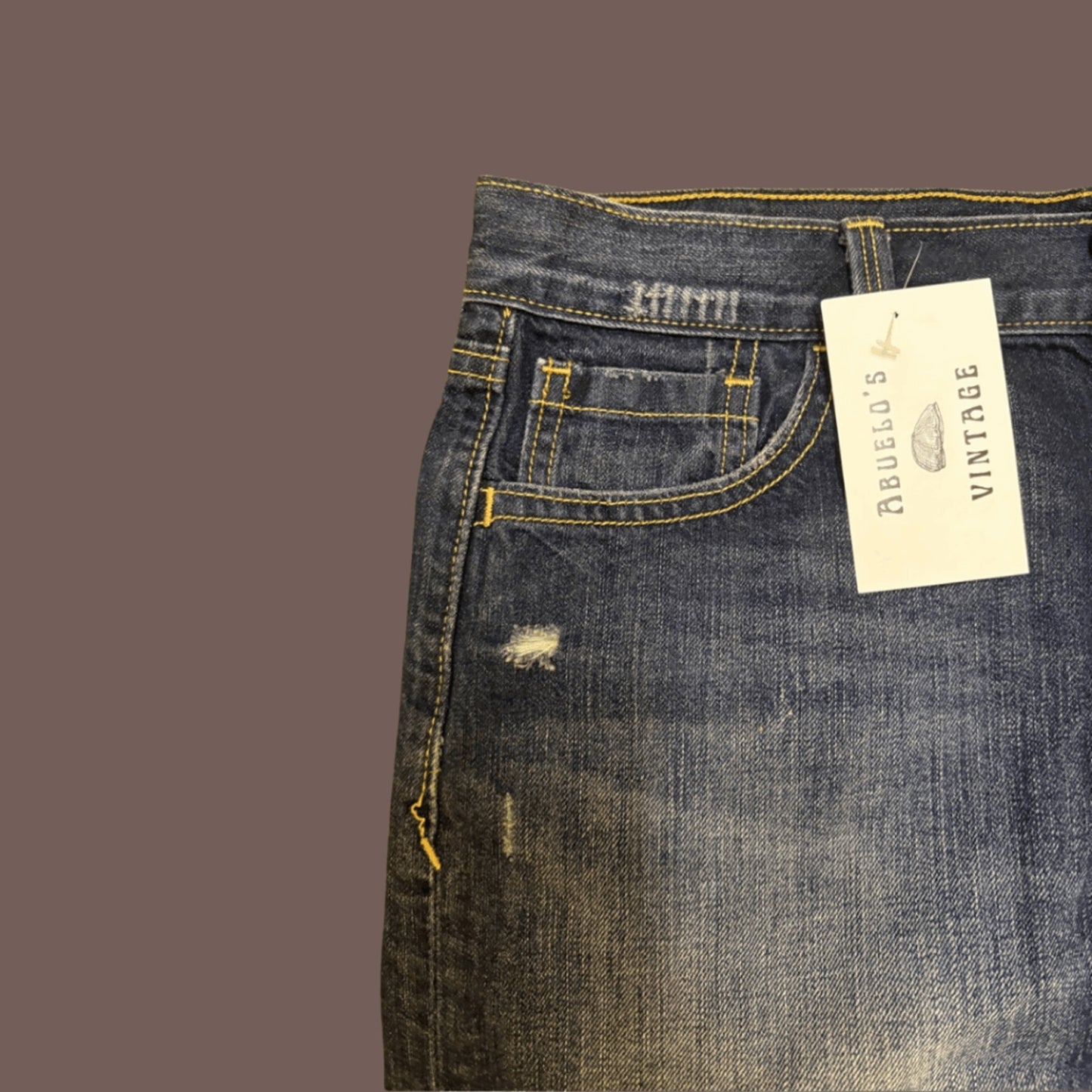 Vintage Old Navy Distressed Denim Mini Skirt – Y2K Mall Era
