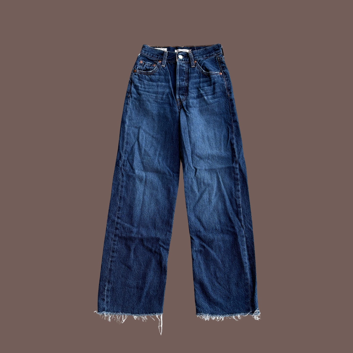 Levi’s Ribcage Straight Ankle Jeans – Dark Wash 90s Core