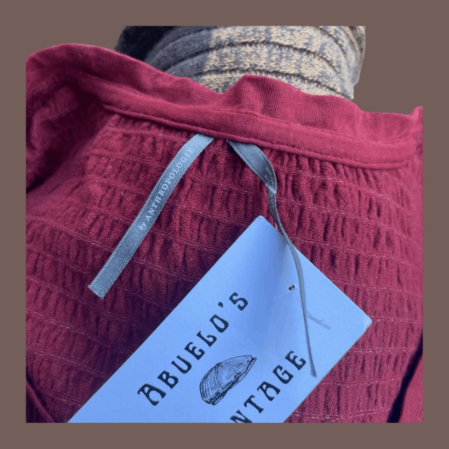 Retro Anthropologie Smocked Cotton Blouse – 70s Boho Revival