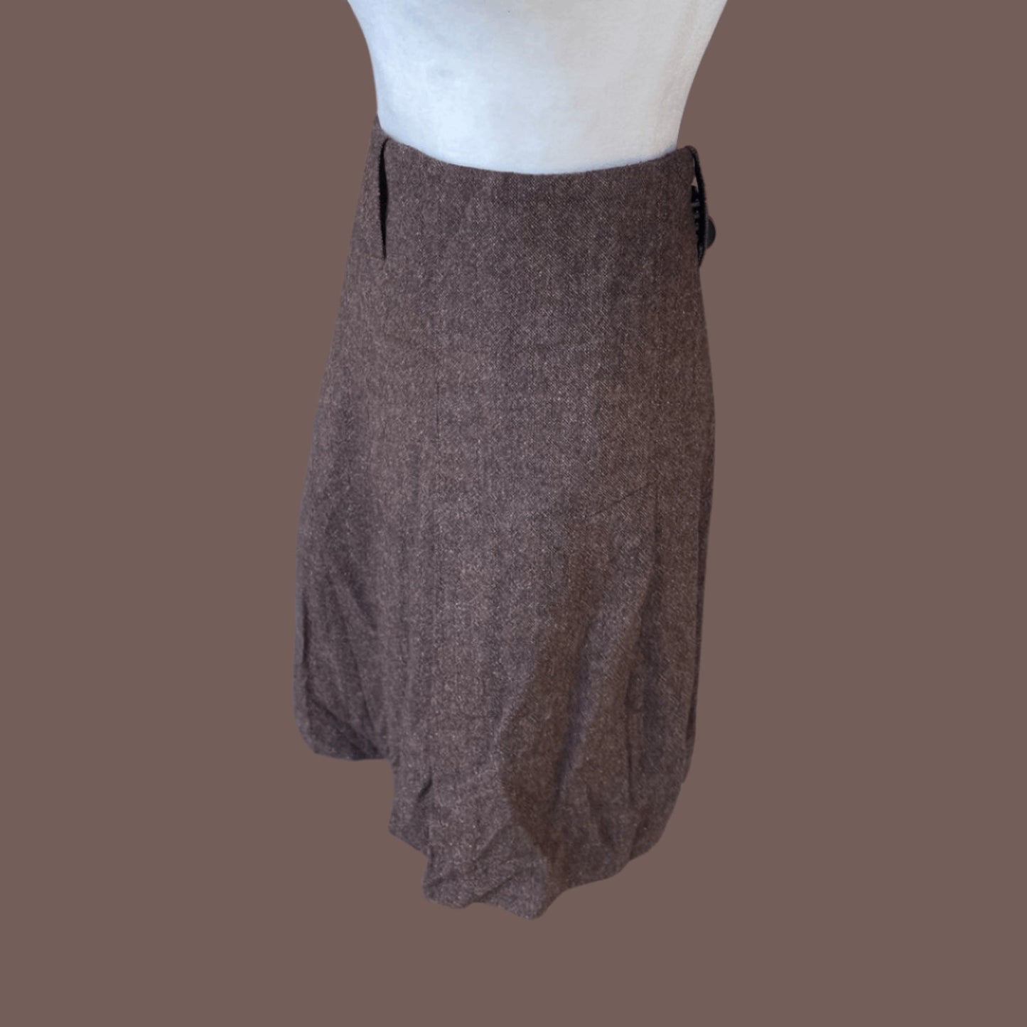 Vintage Grace Dane Lewis Pleated Wool Skirt – Dark Academia Essential