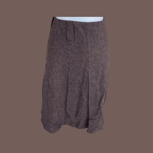 Vintage Grace Dane Lewis Pleated Wool Skirt – Dark Academia Essential