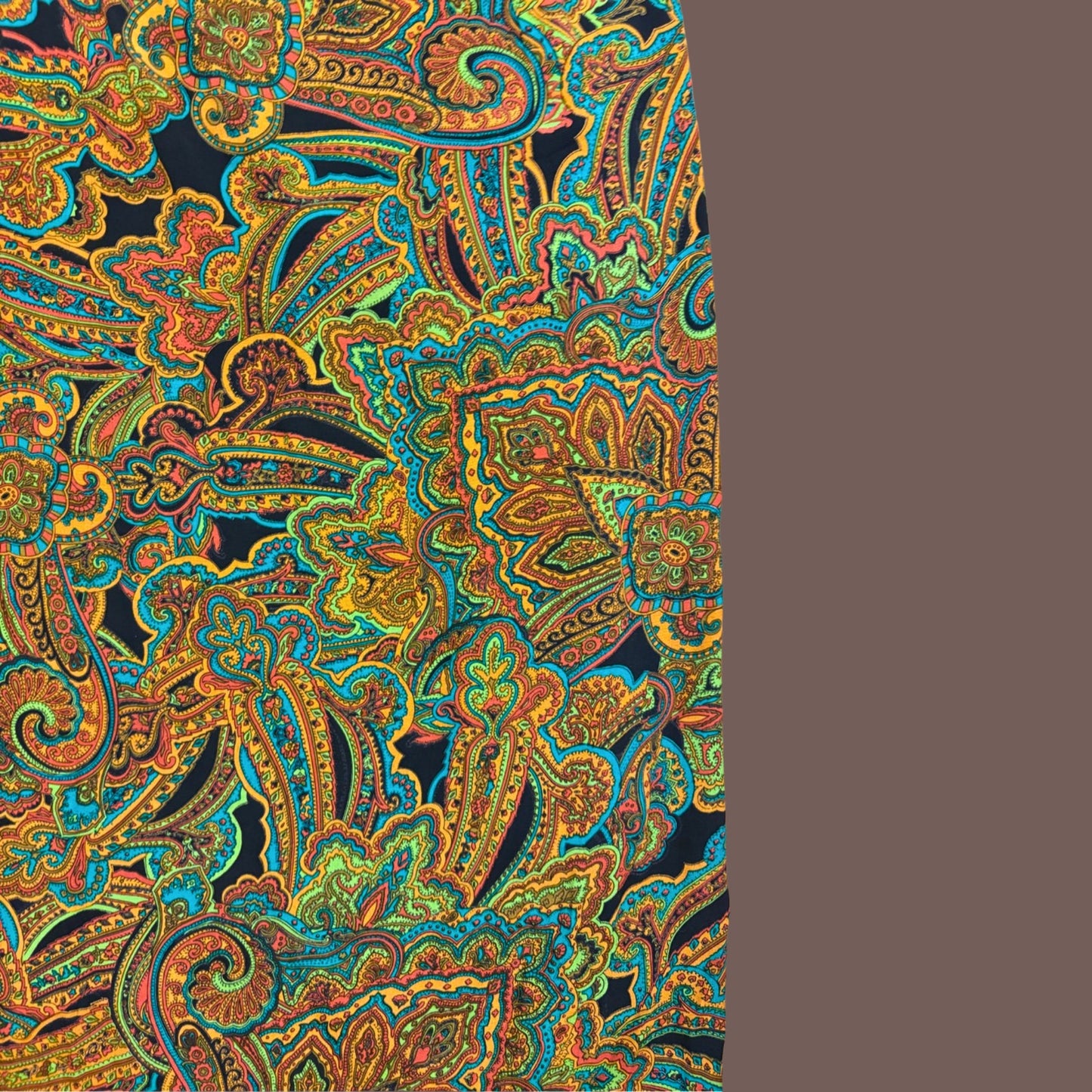 Vintage Clio Paisley Midi Skirt – 90s Indie Darling Print